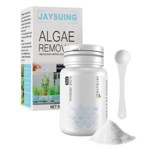 Tools 50g Algae Removal Agent with Spoon Tank Moss Remover Aquarium Fish Tank Pond Cleaner Sludge Destroyer Water Cleaning