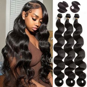 32 Body Wave Human Hair Bundles Indyjskie oferty gęstej podwójnej oferty Weft RAW 240229