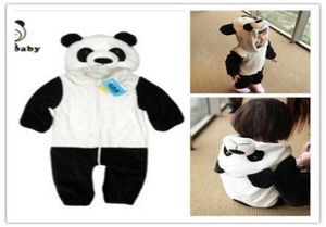 2013 New Style Baby Panda Romper Lovely Long Sleeve Animal Modeling Clothing Boygirl039S Climb Cloth With Hat 7484350