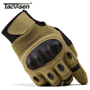 TACVASEN Military Tactical Gloves Men Airsoft Army Combat Gloves Hard Knuckle Full Finger Motorcycle Hunt Gloves Touch Screen Y200234M