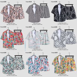 Designer Suit Two Pieces of Floral Shirt and Shorts Set Mens Loose Ins Full Printed Beach Short Sleeved C339