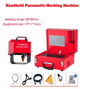 80x20mm Portable Engraving Hand-held Electric No/Touch Screen Marking Machine for Nameplate Cylinder Number Frame Number Plotter