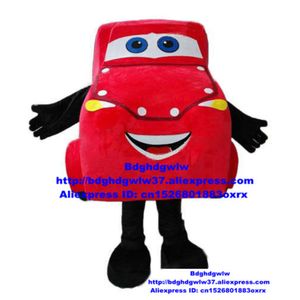 Trajes da mascote vermelho esportes roadster saloon carro limousine sedan automóvel auto mascote traje adulto sociedade atividades desempenho zx305