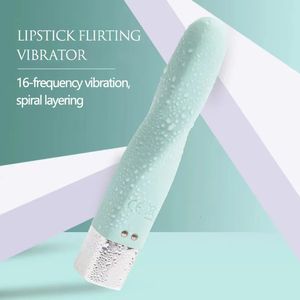 16 Speed ​​Mini Bullet Vibrators for Women USB Finger Vibrador Dildo Sex Toys Shop Clitoris Stimulator Vibration Lipstick Massager 240312