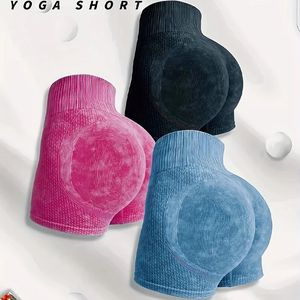 Europe And The United States 3Piece Tight Sexy Breathable Yoga Shorts For Women Running Sports Fitness 240307