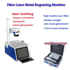 220V/110V LY Mini Fiber Laser Marking Machine 20W 30W Metallgraveringsmaskin för PVC Plastiskt rostfritt stål Cartoon Package