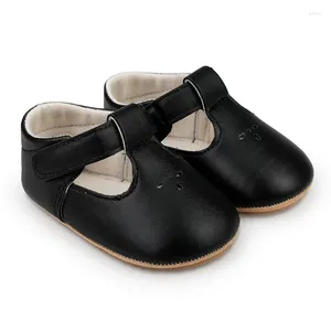 First Walkers Baby Step Shoes Retro Style Pu Leather Walking Icke-halk Perfekt för lite 0-18 månader Spädbarn Walker