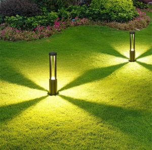 LED Garden Lawn Light 10W COB Parkeringspolar LED Garden Light AC85265V Aluminium Vattentät LED Landscape Lamp3296554