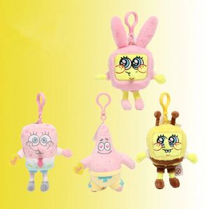 2024 Wholesale sponge image plush pendant new drag starfish doll key chain pendant doll machine figure