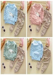 Set di vestiti autunnali per neonato cartoni animati a maniche lunghe tshirtpants 2 pezzi set di abbigliamento per abiti da bambino per bambini7230019