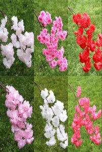 人工桜の花長い茎のシミュレーション桜の枝は家のための花の枝を飾ります5155623