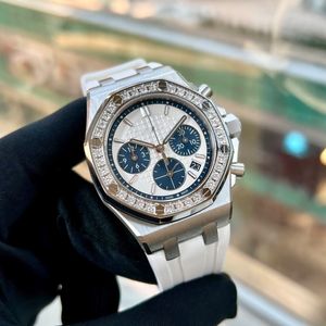 Hot Sale Montre Luxe Original APs 41mm Luxury Moissanite Watch Audemar Chronograph Movement Watches High Quality Designer Diamond Mens Watch Dhgate New