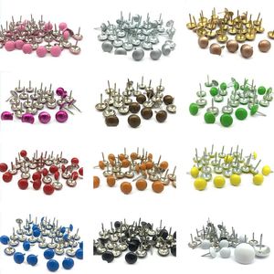 100pcs Upholstery Nail Decorative Tacks Nails Antique Sofa Nail Round Thumbtack Stud Pushpin Furniture Hardware Decor 240307