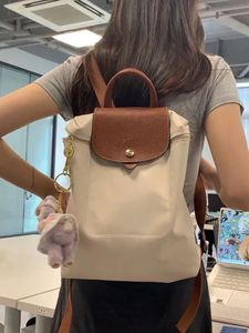 Top Quality Designer Bag Mulheres Bolsa New LongChammp Mochila Estudante Universitário Lazer Bordado Pequeno Clássico Proteção Ambiental Schoolbag