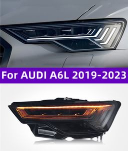 Auto Lichter Montage Für AUDI A6L 20 19-2023 Front Licht DRL Kopf Lampe Blinker Upgrade C8 Matrix LED Scheinwerfer Objektiv