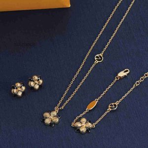 Дизайнерское ожерелье, браслет, серьги, модный комплект ювелирных изделий, свадебный подарок