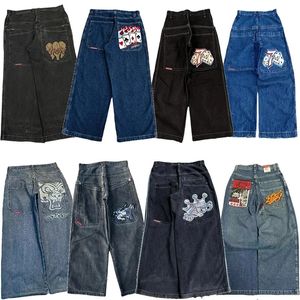 JNCO Y2K Мешковатые джинсы мужские Harajuku винтажные готические вышитые джинсы высокого качества в стиле хип-хоп уличная женская повседневная широкая штанина 240305