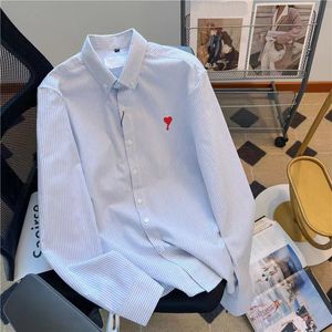 Xiao love hafhoidery nowy styl list Flocking Print Bluzka Damna kołnierz satynowa tkanina koszula długie rękawowe luźne palazzo topy s-xxl