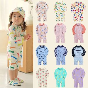 Swimwear New Fruits Banana Children's Onepiece Swimsuit Sunscreen Quick Drying Baby Surfing Suit Wholesale Boys' Girls' Swimsuits