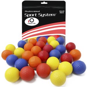 20Pcs Training Tool Golf Balls Outdoor Indoor Elastic Practice Foam Soft Ball Set Yellow Blue Red Accessories Drop 240301