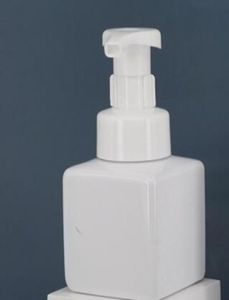 Förpackningsflaskor Office School Business Industrial 250 ml Pet Plastic Hand Sanitizer Bottle Square Foam Pump för ansiktsrengöring Fast8396048
