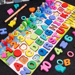 Trä montessori pedagogiska leksaker för barn barn barn tidigt lära sig spädbarn form färg match bräd leksak för 3 år gamla barn gåva 240307