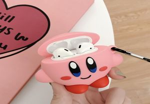 Apple Airpodsケースの場合3Dの漫画KirbyシリコンケースカバーAirPods 2 Bluetoothイヤホンカバーエアポッド1765092