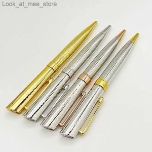 Fountain PenS Fountain Pens Luxury A-N-R Ballpoint Pen IC All Silver Exquisite Carving Pattern Office School Supplies Q240314