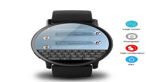 Lemfo Lem x 4G Smart Watch Android 71 z aparatem 8MP GPS 203 -calowy ekran 900 mAh Bateryjna Pasek biznesowy dla MEN1437566