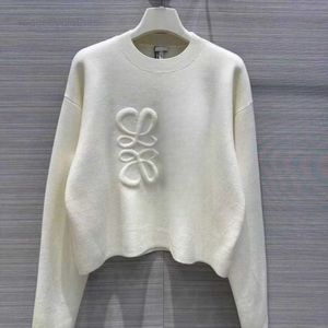 Women's Sweaters 24ss new womens sweater autumn trendy long-sleeved top high-end slim pullover coat designer Sweater women white thin knit sweaters