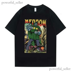 メンズTシャツシンガーMFドゥームマドリブマドビラインダブルサイドグラフィックTシャツトップスオスルースヒップホップTシャツ男性女性フリースコットンTシャツ230607 987