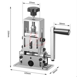 Bohrmaschine angetriebene Handkurbel tragbare Abisoliermaschine 1–21 mm/3–17 mm Kabelabisolierer Schäler für die Wiederherstellung von Kupfer-Aluminium-Drähten