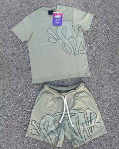 디자이너 남성 Syna World Tshirts 세트 티 프린트 디자이너 T 셔츠 짧은 Y2K Synaworld Tees Syna World Track Suit Graphic Syna Tshirt and Shorts 293