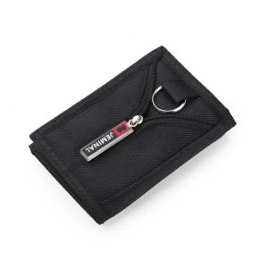 Nylon trifold casual plånbok för manliga män kvinnor unga nyhet pengar väska handväska zippad mynt id korthållare ficka barn 220608