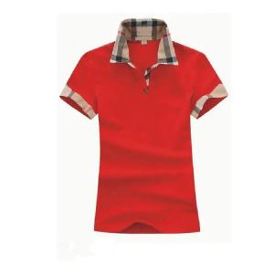 Designe Womens Polos T 셔츠 Tartan 격자 무늬 면화 흰색 검은 색 짧은 슬리브 캐주얼 느슨한 커플 드레스 셔츠 프랑 디자인 셔츠 탑 의류