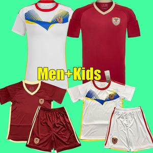 2024 2025 Venezuela Soccer Jerseys Kids Kit 24 25 Football Shirt Men Home Red Away White Camisetas Copa America Cordova Soteldo Rincon Bello Sosa Rondon