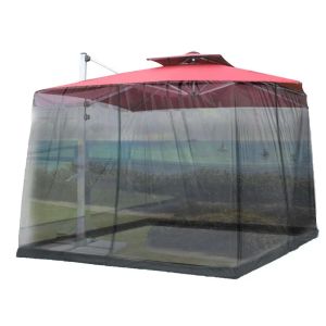 Abrigos ao ar livre mosquito net pátio guarda-chuva mosquiteiro tela uv resistente gazebo estilo mosquiteiro para acampamento ao ar livre quintal