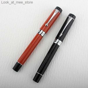 Fountain PenS Fountain Penns Jinhao New Centennial 100 Fountain Pen with Resin Arrow Clip 18kgp Golden Plated M Nib Ink Pen Business Office Gift Pen Pen Q240314