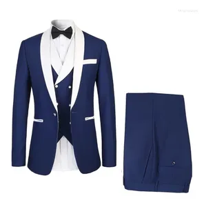 Abiti da uomo 2024 Ultimi smoking da sposo slim fit Uomini eccellenti Matrimonio formale Business Prom Party Suit (giacca pantaloni gilet)