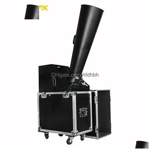 Fogmaskinbubblan Machine Flight Case Packing CO2 Confetti Cannon Hine Blaster Handkontroll för Party Club Stage Aluminium Cast Gas DHKBL