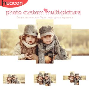 Craft Huacan Diamond Painting Photo Custom MultiPictures Combination Picture Rhinestone Full Square/Round Diamond Mosaic Gift