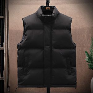 Cotton Men's Autumn and Winter Trendy Large Casual Vest, Down Cotton Bread Jacket, Youth Vest