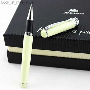 Fountain Pens Fountain Pens Jinhao 750 Executive Roller Ball Pen Ivory White and Silver Stationery Office Supplies Writing Pen Q240314