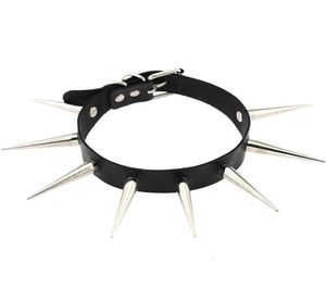 Emo lång spik choker punk krage kvinnor män nit