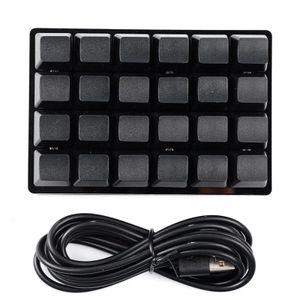 Mini Black 24 Keys Custom Mechanical Keyboard 16 Programmable Gaming Sayo Device Shortcut Keypad for Office 240309