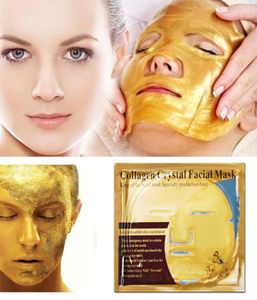Folha de máscara de ouro biocolágeno máscara facial hidratante rosto ouro em pó máscara de folha cuidados com a pele 1892232