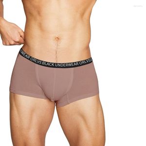 Underpants ORLVS Modal Boxers Man Underwear Comfort Soft Men Boxer Solid High Quality Male Shorts Panties U Pouch OR6115