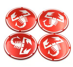 Gzhengtong 4pcslot 50mm 56mm 60mm Stickers Scorpion Wheel Center Sticker Abarth Sticker for Car Wheel Cap Cover for Fiat1367766