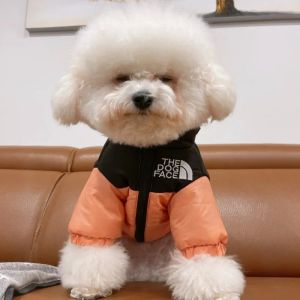 Parkas pies puffer kurtka ubrania Pet Puppy ciepłe bluzy z kapturem odporna na pogodę płaszcze bluza dla dużego średniego psa