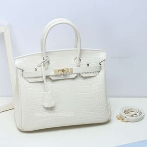 Verkauf von Taschen Handtaschen Damen Beste klassische Tasche Frauen Schulter Krokodilleder Große Kapazität Handtasche Einfache IAX3MV8G UKO0 95RF